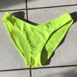 Neon bathing suit bottoms